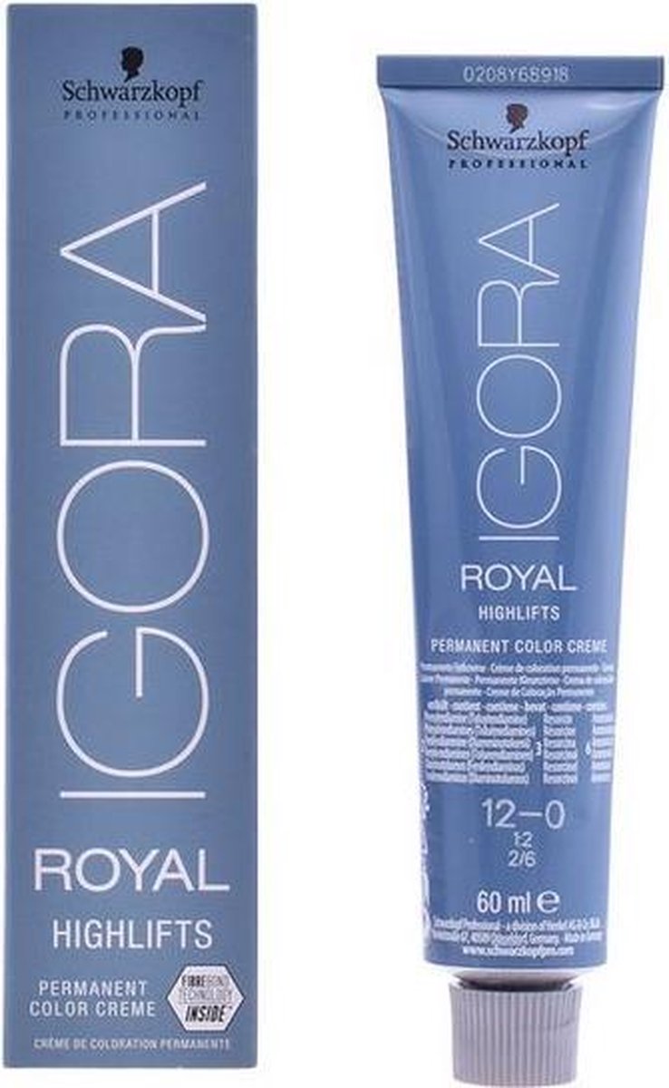 Schwarzkopf Igora Royal Highlifts Permanent Color Cream 60ml - 12-0