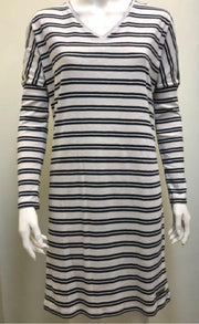 Moscow Off-White/ Zwart - Dress/ Jurk- Maat L