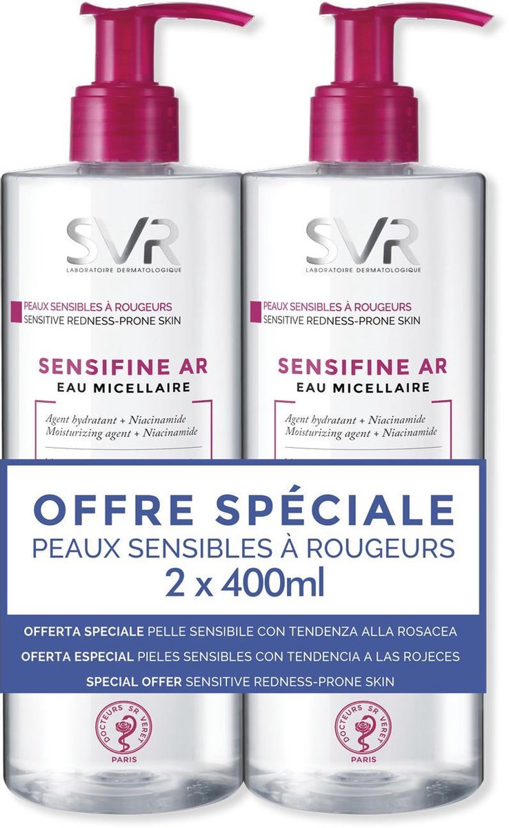 SVR Lotion Sensifine Anti-Rougeur Eau Micellaire Duo