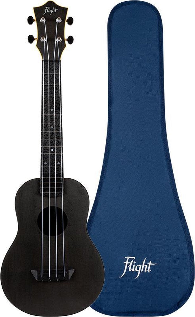 Flight Concert Ukelele - Travel Series - Zwart