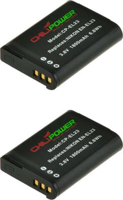 ChiliPower Nikon EN-EL23 camera batterij - 2 stuks verpakking