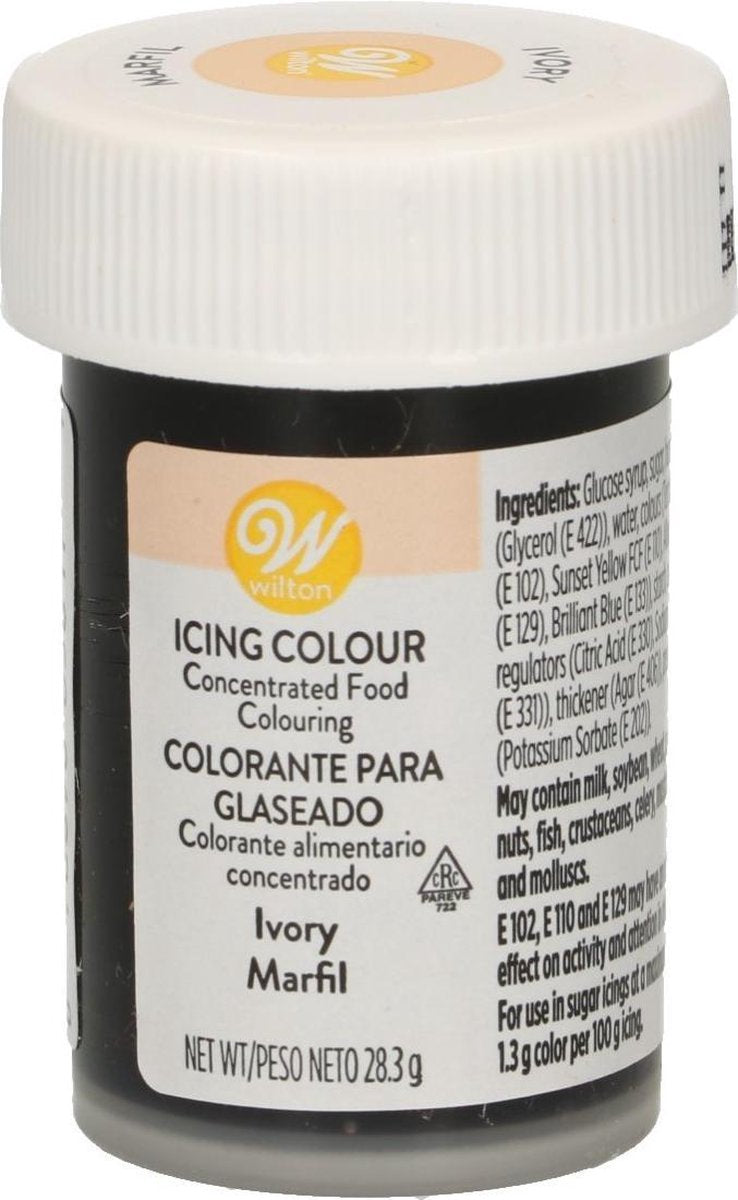 Wilton Eetbare Voedselkleurstof Ivoor - Icing Color 28g