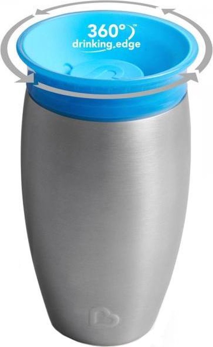 Munchkin Miracle 360 Sippy Drinkbeker - steel blauw