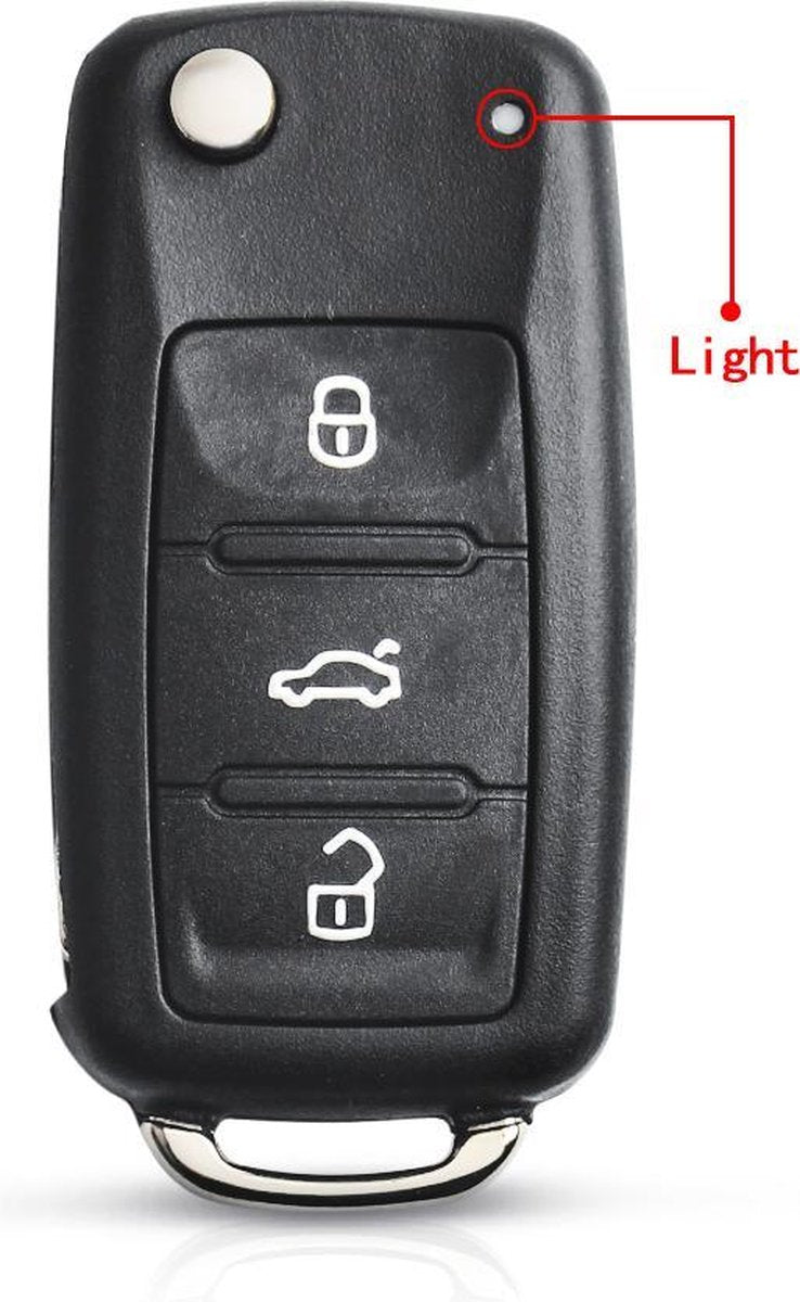 Volkswagen sleutel 3 Knops geschikt voor Volkswagen Golf Passat Tiguan Polo Beetle Jetta