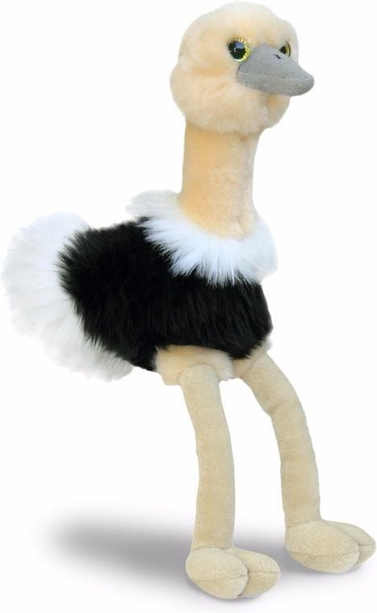 Pluche struisvogel knuffel 20 cm