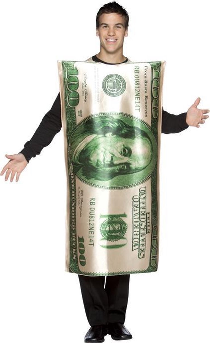 "100$ kostuum voor volwassenen  - Verkleedkleding - One size"