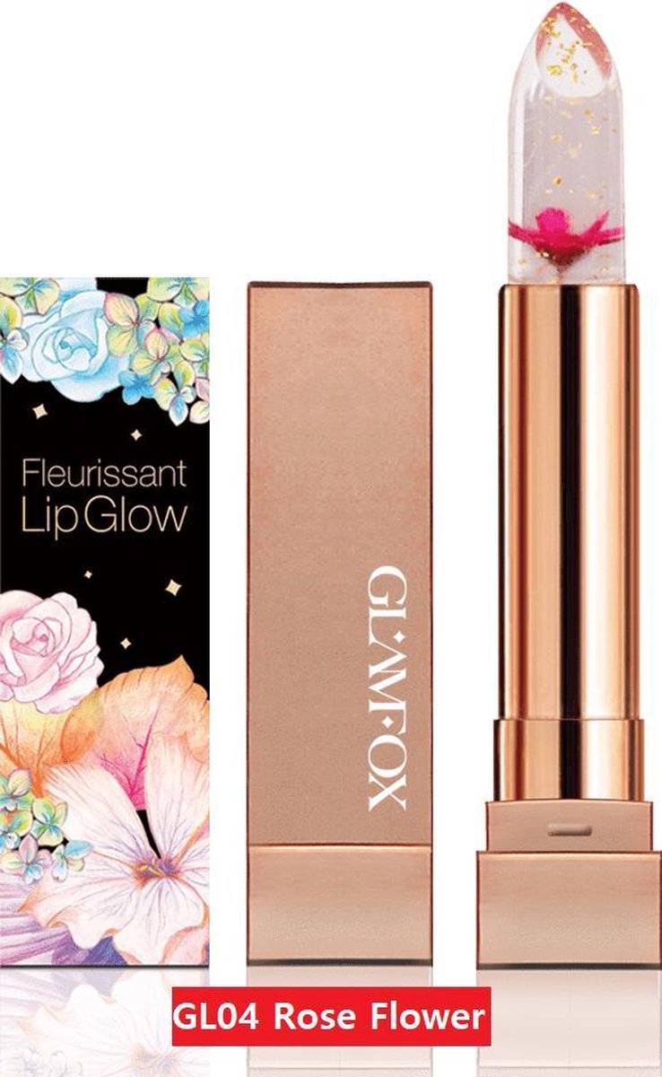 GLAMFOX Rose Flower Lippenstift - Long Lasting Lipstick – Lip Plumper - Korean Make Up