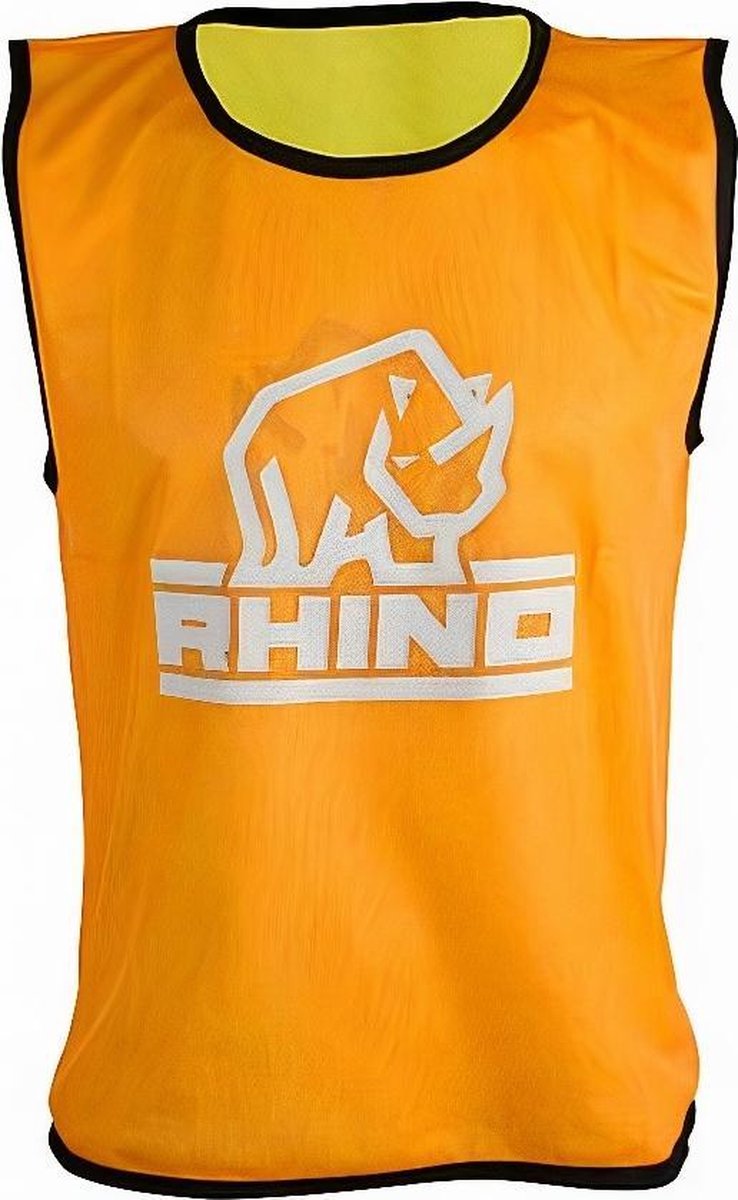 Rhino Trainingshesje Reversible Polyester Oranje/geel Maat L/xl