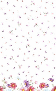 Duni Tafellaken Blooms 138 X 220 Cm Papier Wit/roze