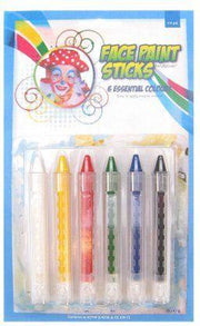 6 Facepaint sticks regular push-up