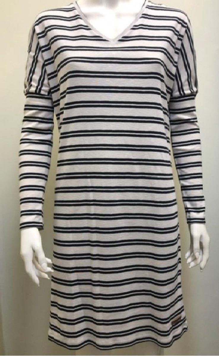 Moscow Off-White/ Zwart - Dress/ Jurk- Maat M