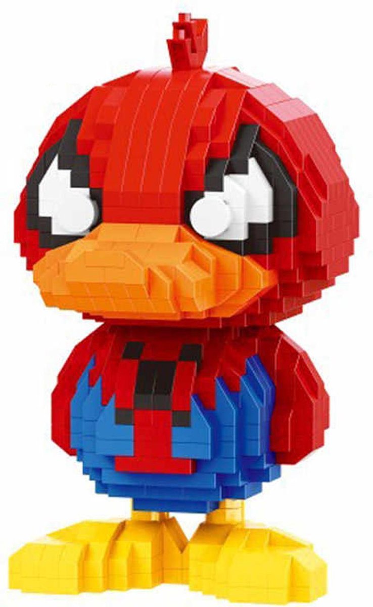 Balody Spiderman Duck - Nanoblocks - bouwset / 3D puzzel - 739 bouwsteentjes