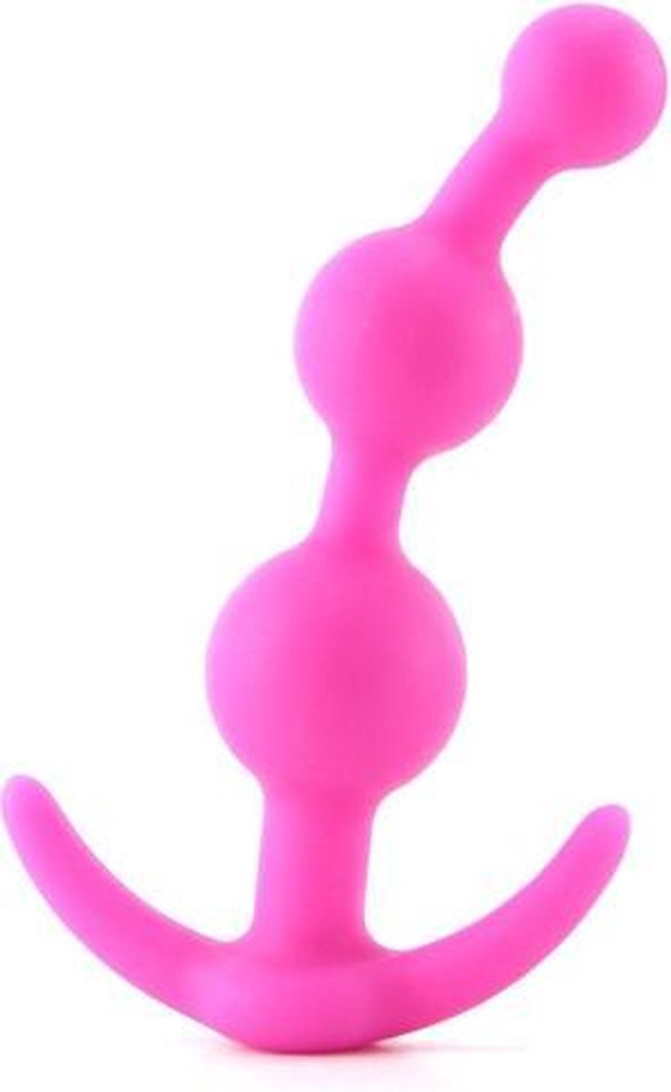 Roze anaal kralen dildo