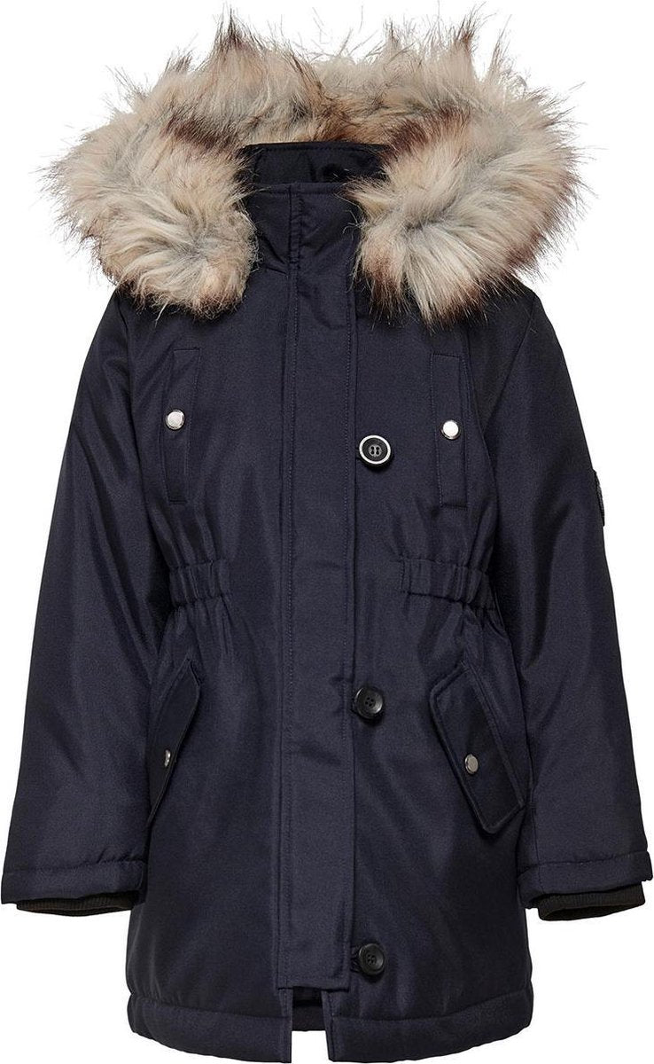Only winterjas meisjes - donkerblauw - KONiris - maat 110/116