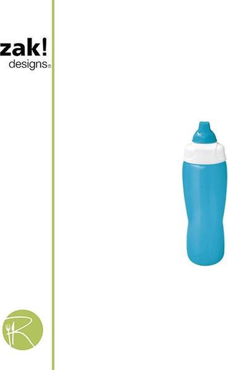 ZaK!Designs Squeeze Drinkfles - To Go - 81 cl. - Aqua Blauw