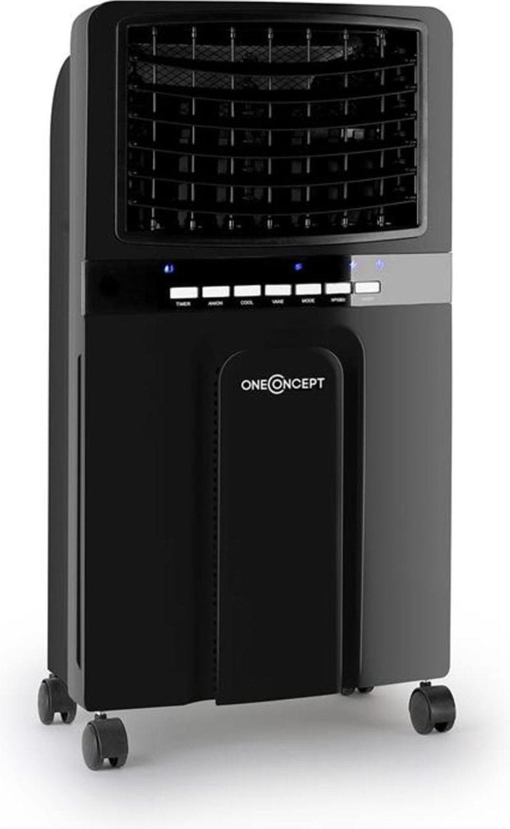 oneConcept Baltic ventilator luchtkoeler luchtbevochtiger - 6 liter - 3 snelheden - 360 m³/h - timer - afstandsbediening - 64 dB