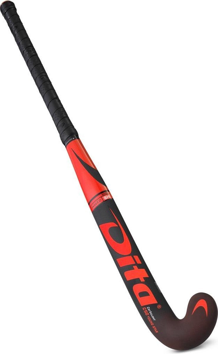 DITA? CarboLGHT Youngstar C50 M-Bow Hockeystick Unisex - Fluo rood/zwart