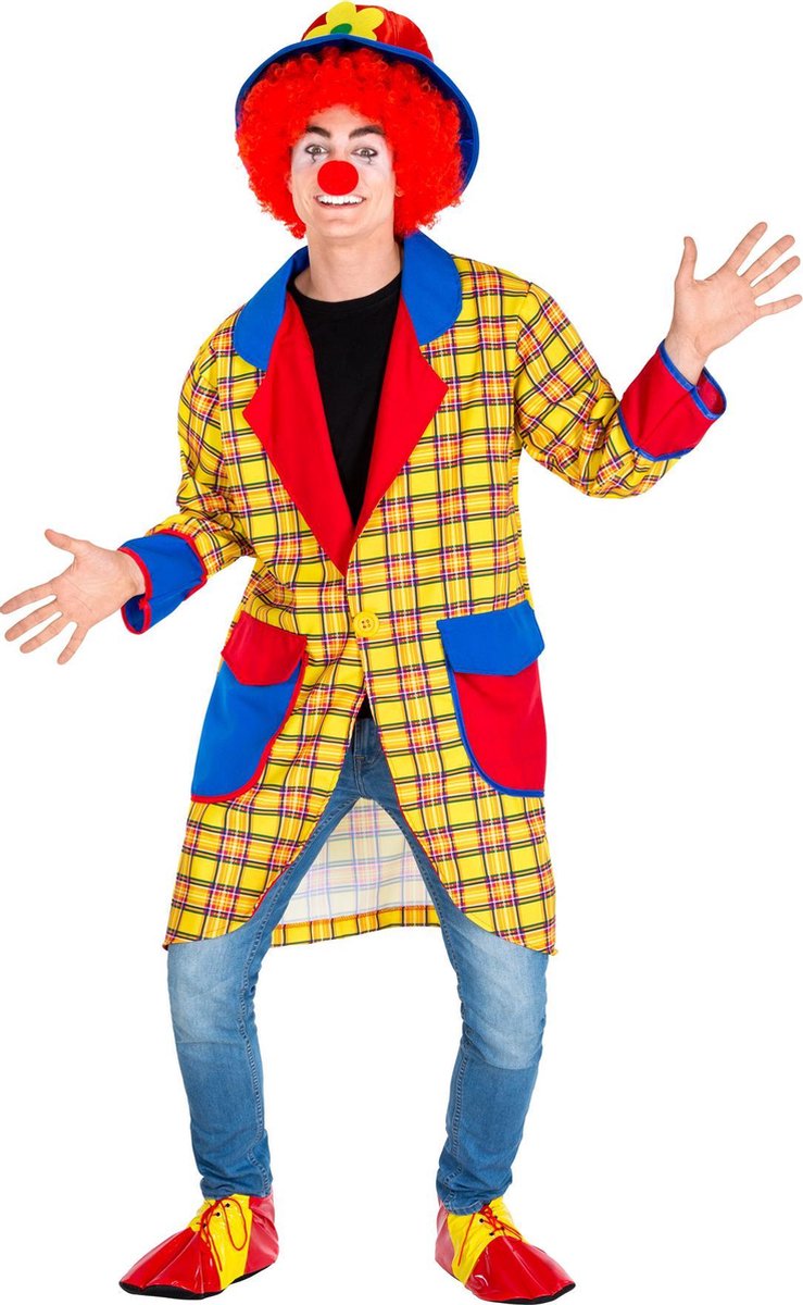 dressforfun - Herenkostuum clown Fridolin L  - verkleedkleding kostuum halloween verkleden feestkleding carnavalskleding carnaval feestkledij partykleding - 300784