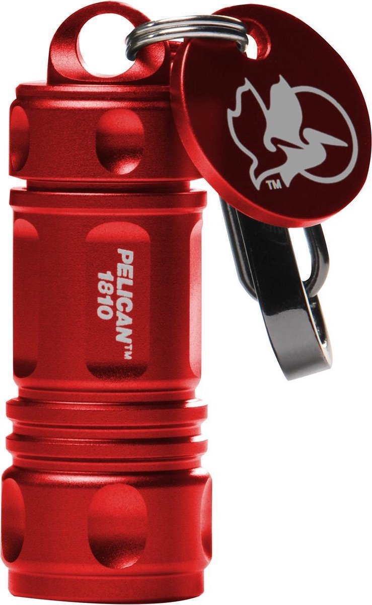Peli 1810 sleutelhanger zaklamp rood