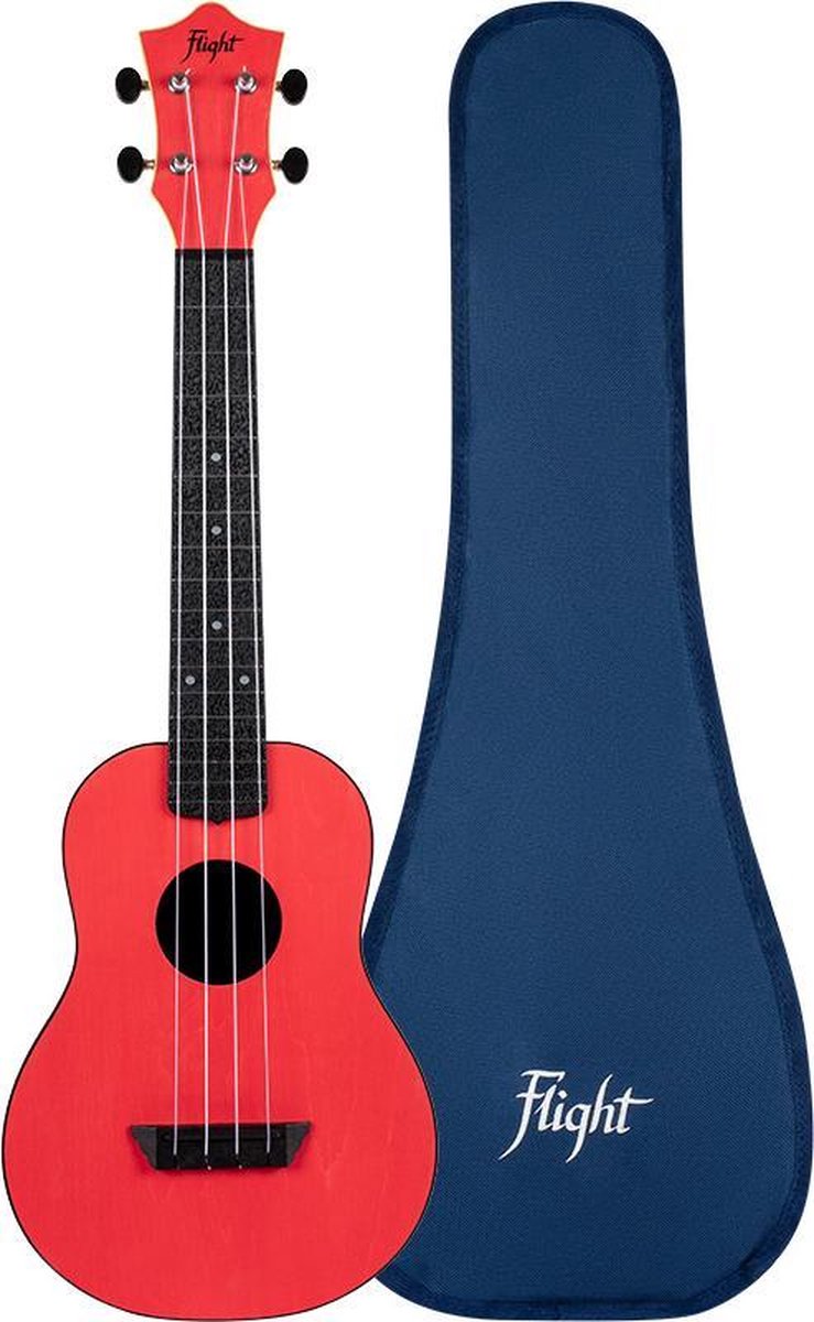 Flight Concert Ukelele - Travel Series - Rood