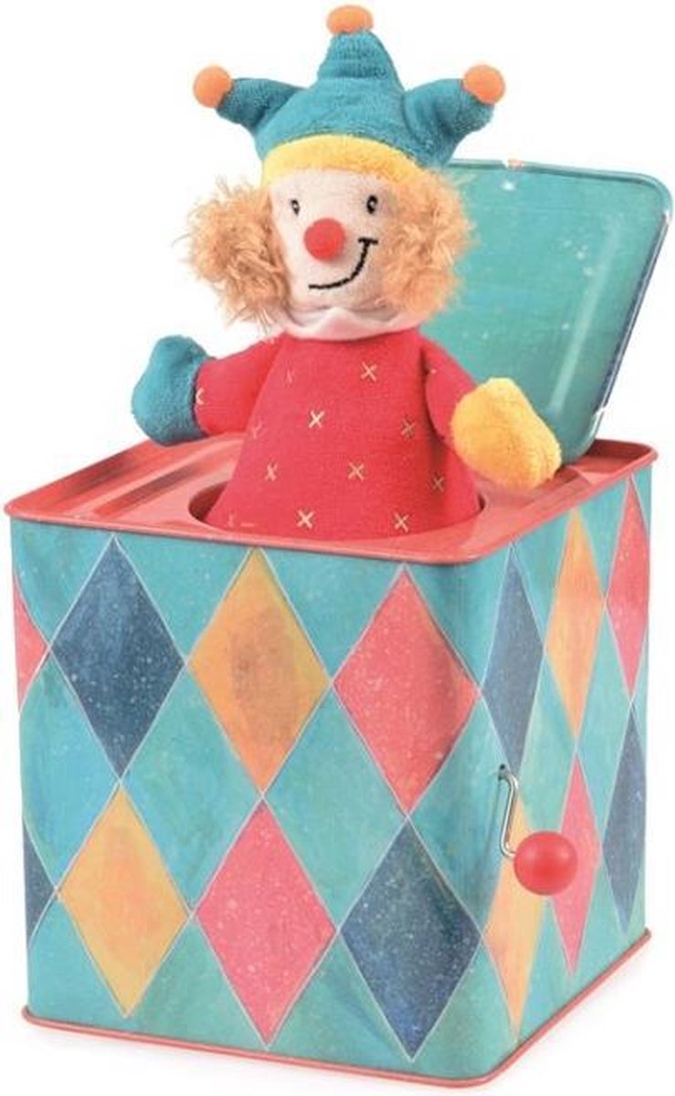 Egmont Toys Jack-in-the-box blauw 14cm. 3+