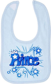 Soft Touch Slabbetje Prince Jongens 35 X 22 Cm Katoen Blauw