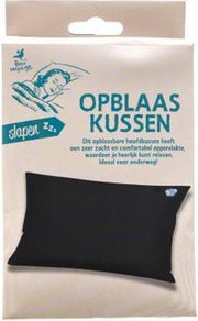 Opblaas kussen - Extra zacht - opblaasbaar kussen - Kampeerkussen - Donkerblauw -