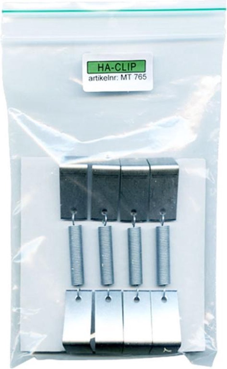 Kentekenplaat klemmen - Metaal 4 stuks - klem clips - Kentekenplaat houder