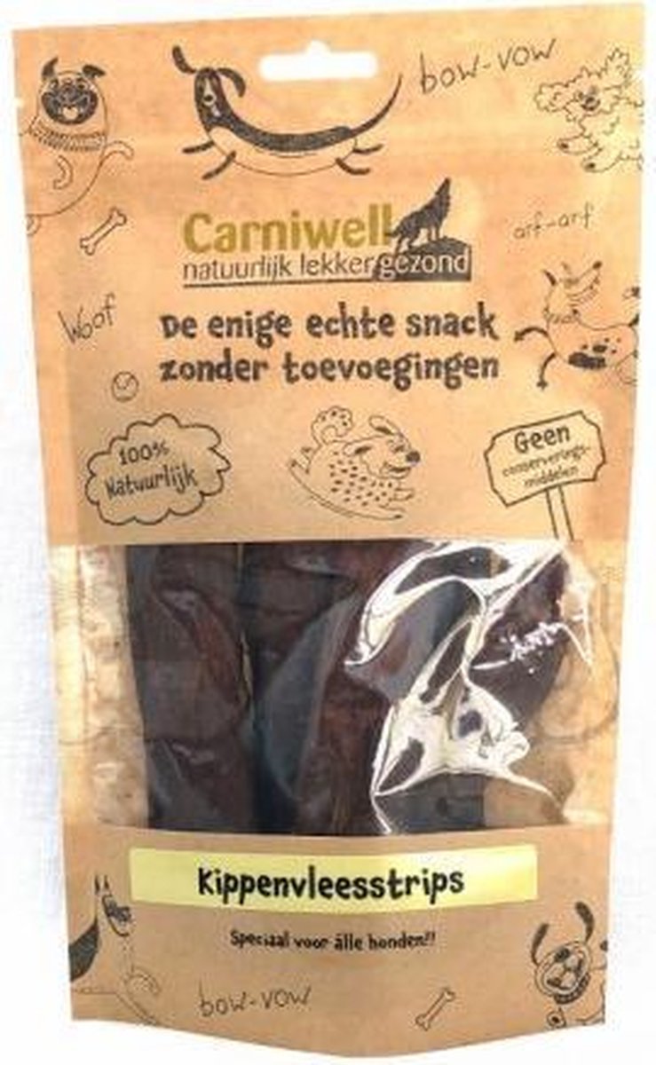 Carniwell Kippenvleesstrips 100 Gram