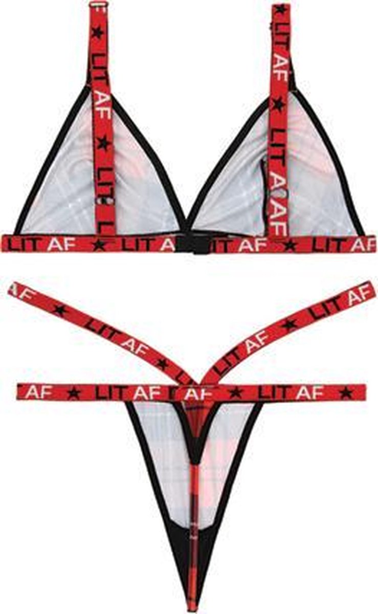 BH-Set Schotse Ruit Print - M/L