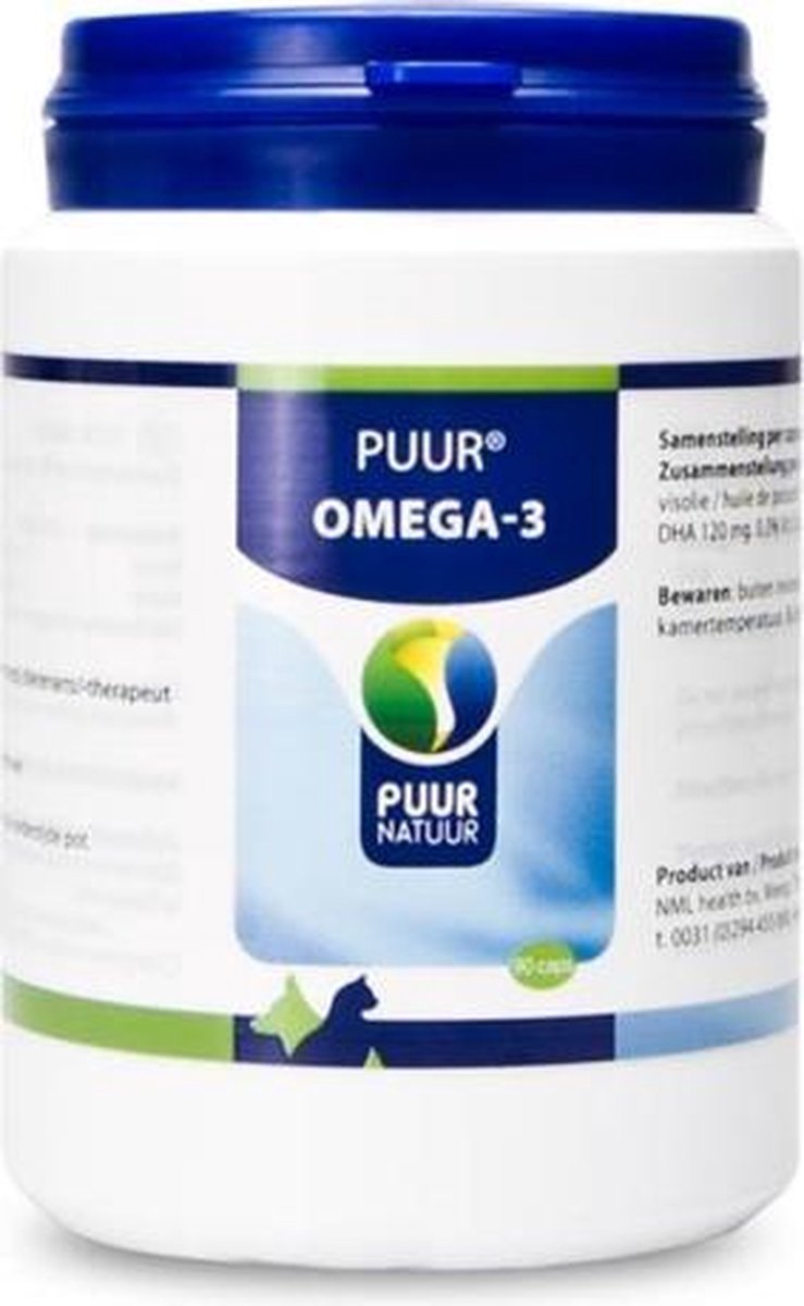 Puur omega-3 - 90 capsules - 1 stuks