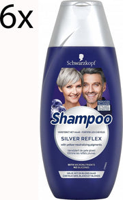 Schwarzkopf Reflex Silver Shampoo 250 ml - 6 stuks - Voordeelverpakking