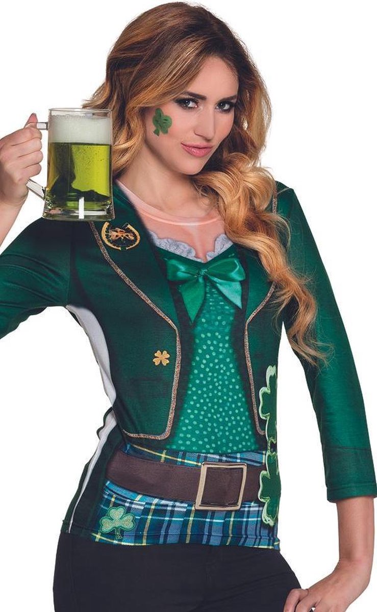 St. Fotorealistisch shirt Irish lady (S)