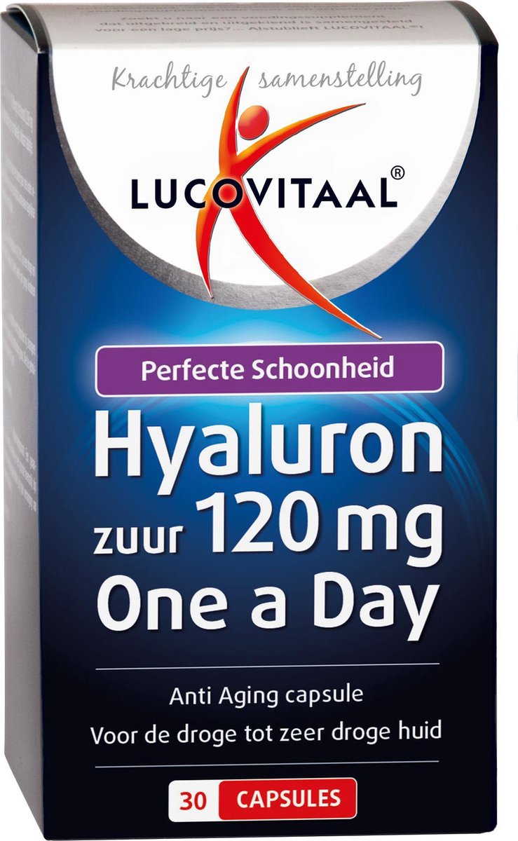 Lucovitaal Hyaluronzuur 120 mg One a Day Voedingssupplement - 30 capsules