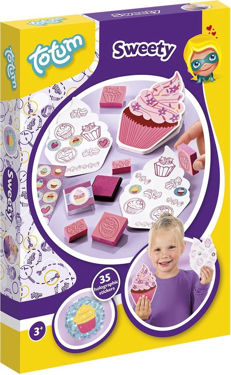 Totum Sweety - knutselset - maak je eigen cupcake stempelcreaties
