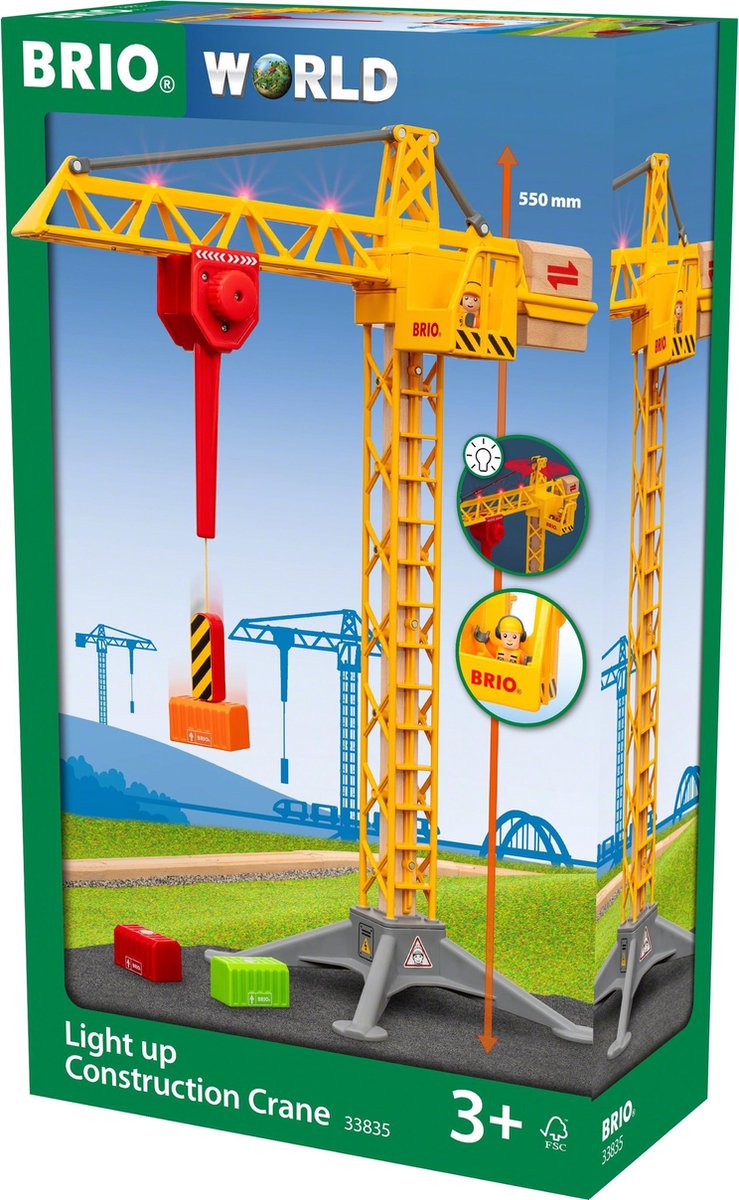 BRIO Light Up-bouwkraan - 33835