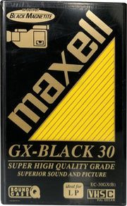 Maxell VHS-C GX-Black 30 videoband voor camcorder 30min