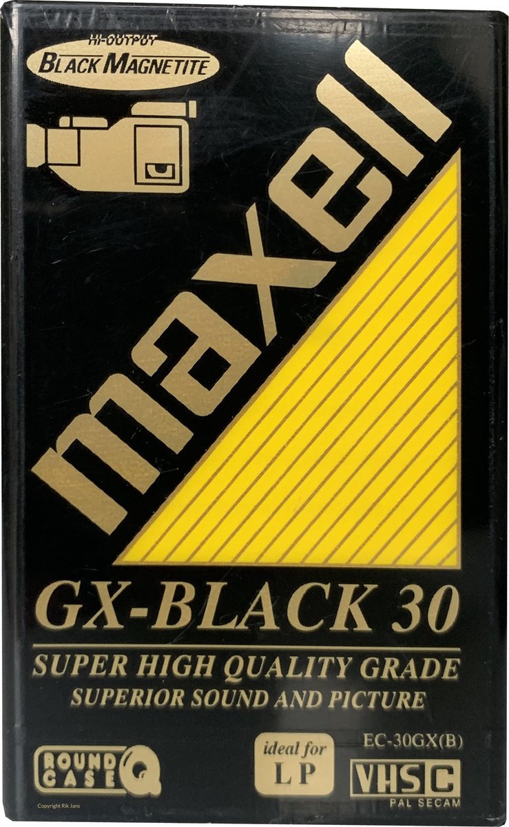 Maxell VHS-C GX-Black 30 videoband voor camcorder 30min