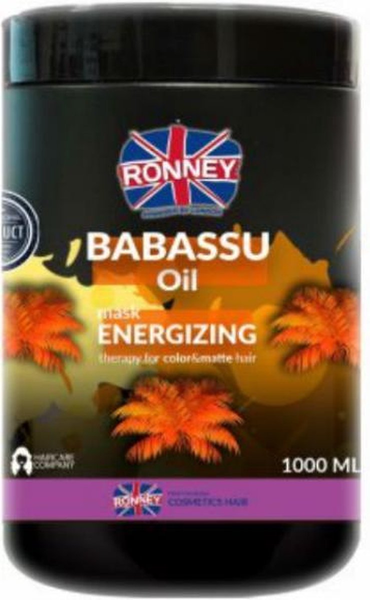 Ronney Professional Mask Babassu Oil Energizing Therapy For Color And Matte Hair 1000 ml