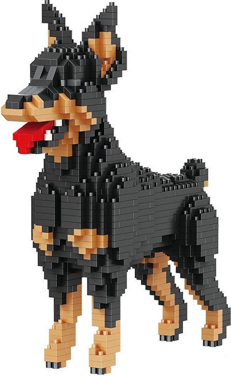 Balody Doberman - Nanoblocks - bouwset / 3D puzzel - 957 bouwsteentjes