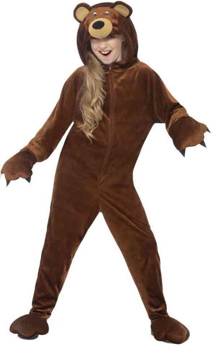 Beer Berenkostuum Onesie | maat L ( 10 -12  jaar )