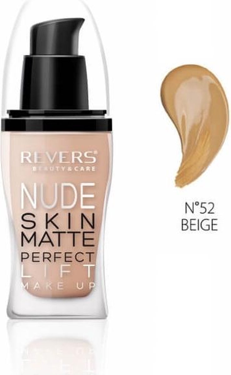 REVERS® Nude Skin Matte Perfect Lift Foundation #52 Beige 30ml.