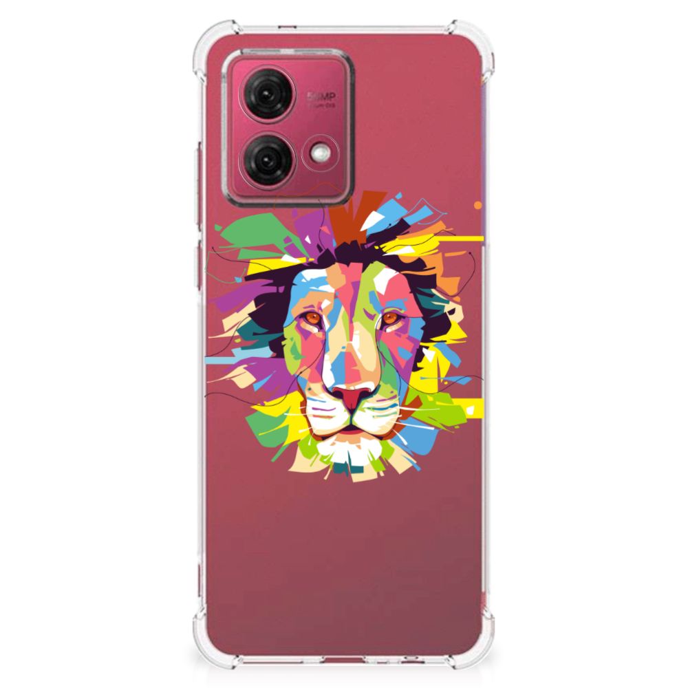 Motorola Moto G84 Stevig | Bumper Hoesje | Lion Color