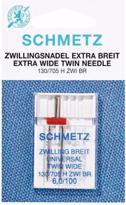 Schmetz Twin  machinenaald. Maat 6.0 dikte 100