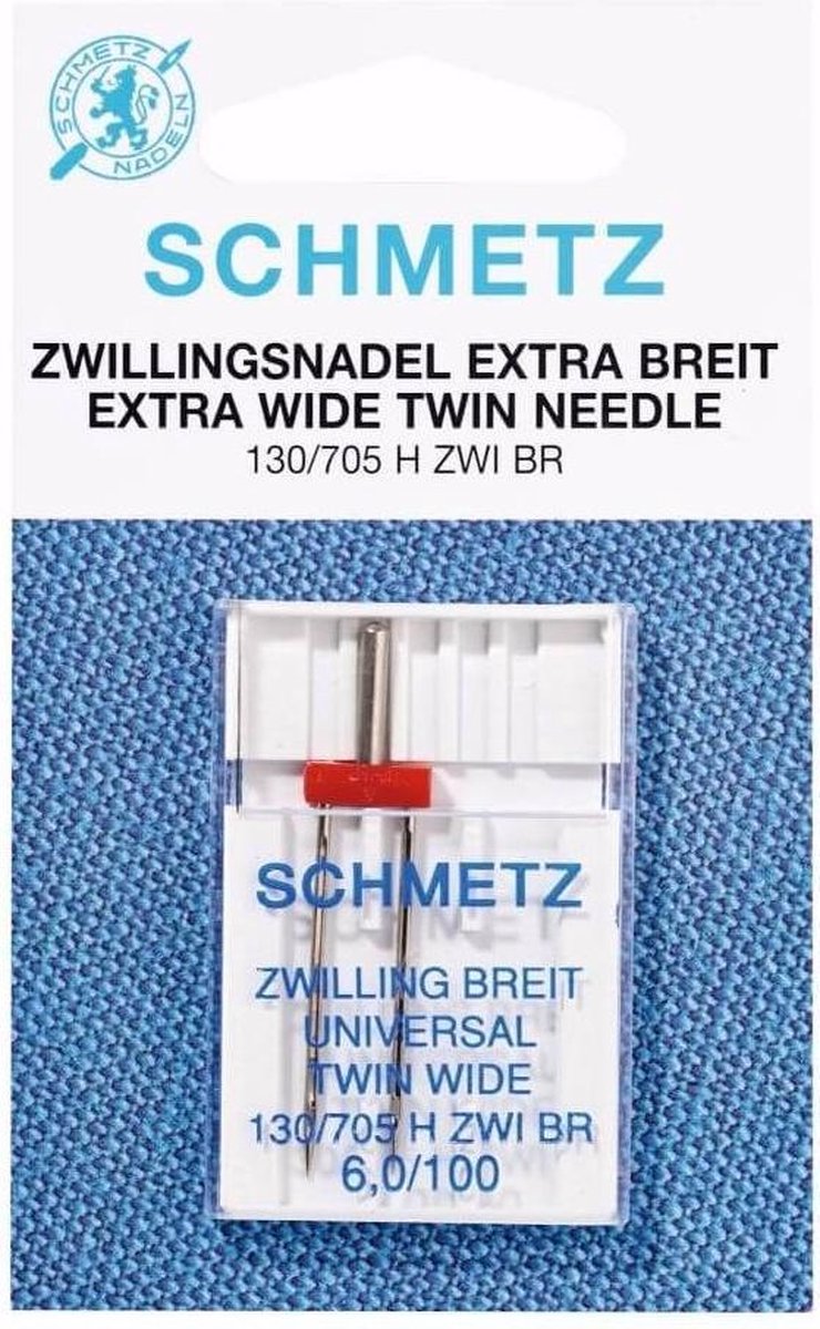 Schmetz Twin  machinenaald. Maat 6.0 dikte 100
