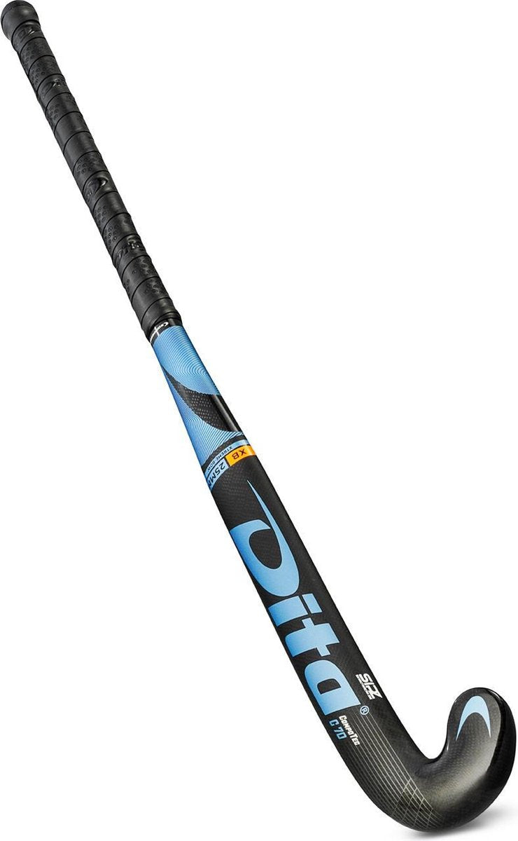 Dita Compotec C70 X-Bow Hockeystick - 37.5 Inch - Blauw/Zwart