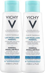 Vichy Pureté Thermale Micellaire reinigingsmelk - 2x200ml - Droge huid