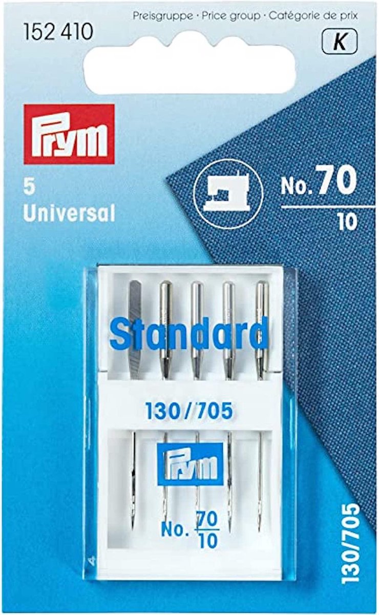 Prym - naamachinenaalden - universeel - 70/10 - 5 naalden standaard - 152 410