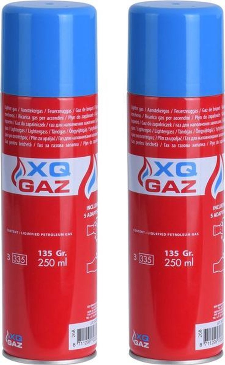 2 x Aanstekergas navul 500ml