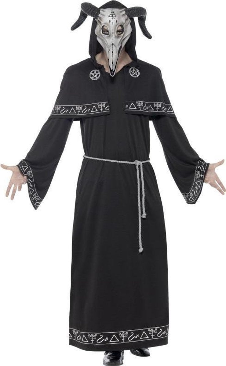 "Zwarte magie meester kostuum - Verkleedkleding - Large"